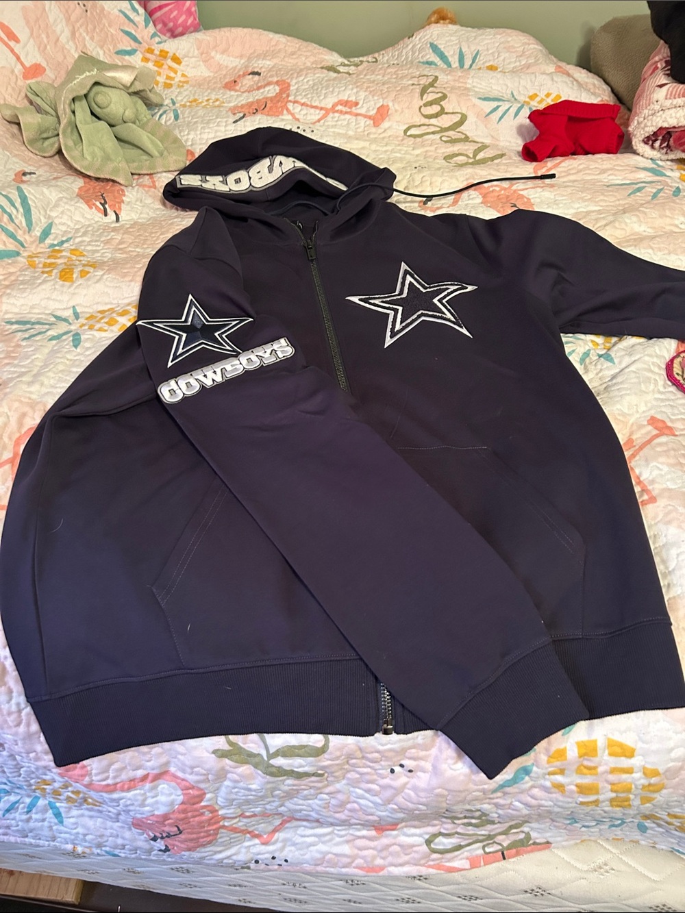 Dallas Cowboys Navy Full-Zip Hoodie Jacket
